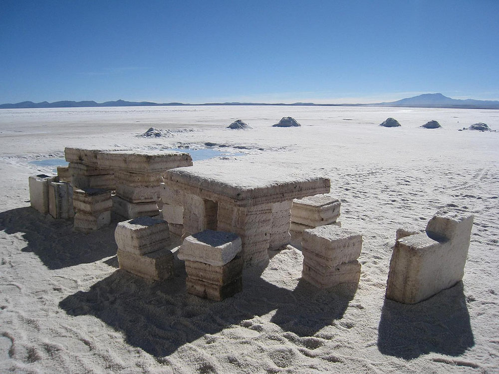 Bolivia hotel di sale a Uyuni esterno